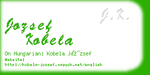 jozsef kobela business card